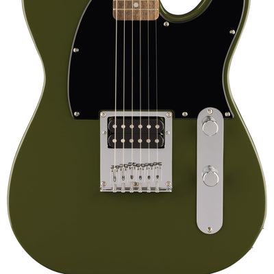 Fender Squier Sonic Esquire H Electric Guitar - Olive w/ Amplifier