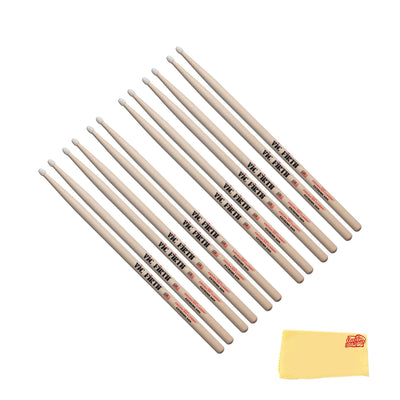 Vic Firth X5AN American Classic Extreme 5A Nylon Tip Drumsticks - 6 Pack