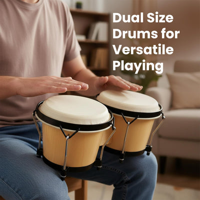 Gearlux Tunable Bongos - Natural