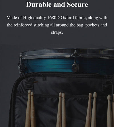 Gearlux 12-Pair Drumstick Bag with 10mm Padding