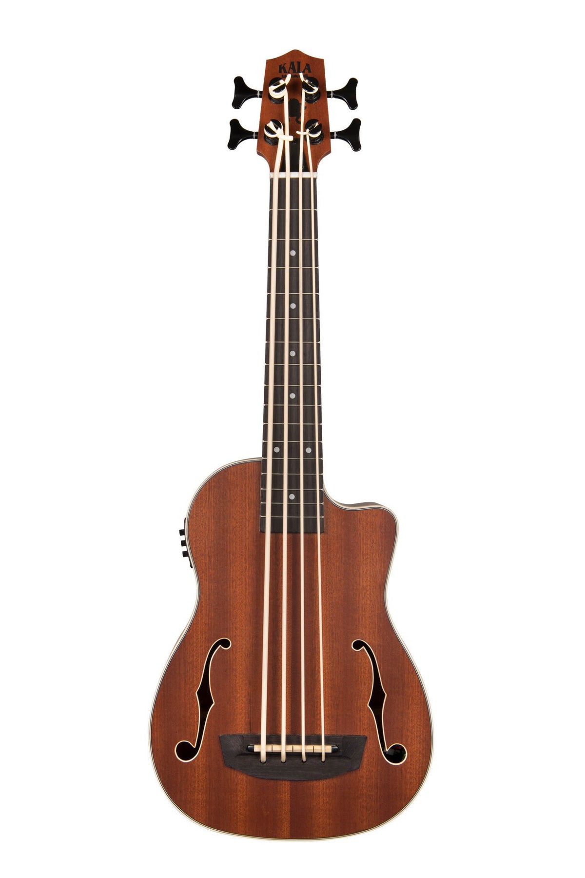 Kala U-Bass-JYMN-FS Journeyman Acoustic-Electric U-Bass Ukulele w/ Gig Bag