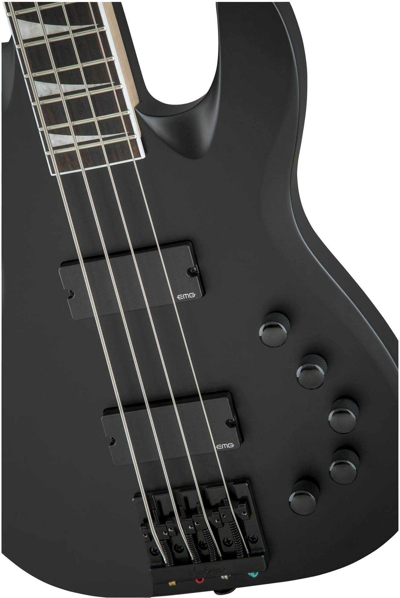 Jackson David Ellefson Concert Bass CBX IV Bass Guitar - Satin Black w/ Instrument Cable