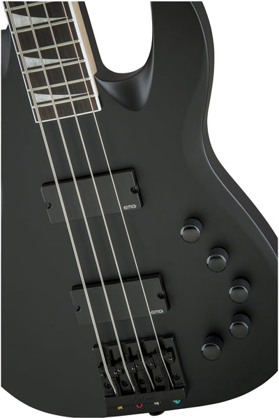 Jackson David Ellefson Concert Bass CBX IV Bass Guitar - Satin Black w/ Instrument Cable