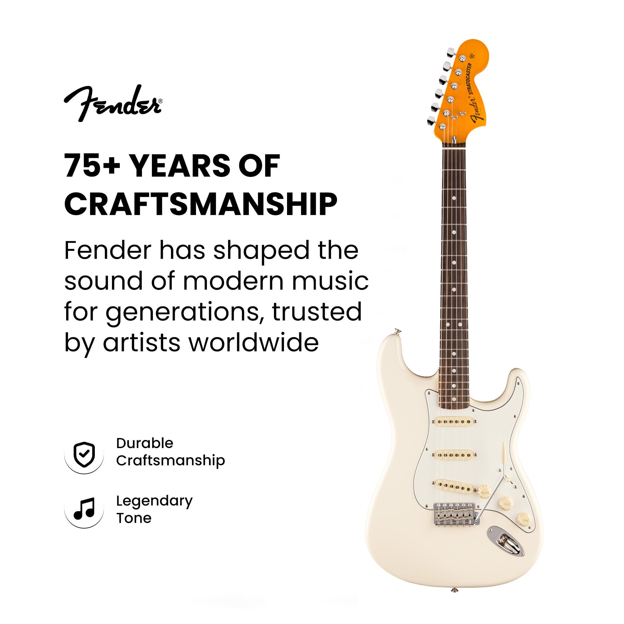 Fender American Vintage II 1973 Stratocaster - Olympic White w/ Cleaning Kit