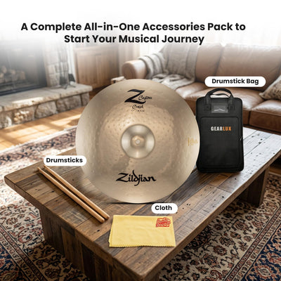 Zildjian Z40114 17" Z Custom Crash Cymbal w/ Drumstick Bag