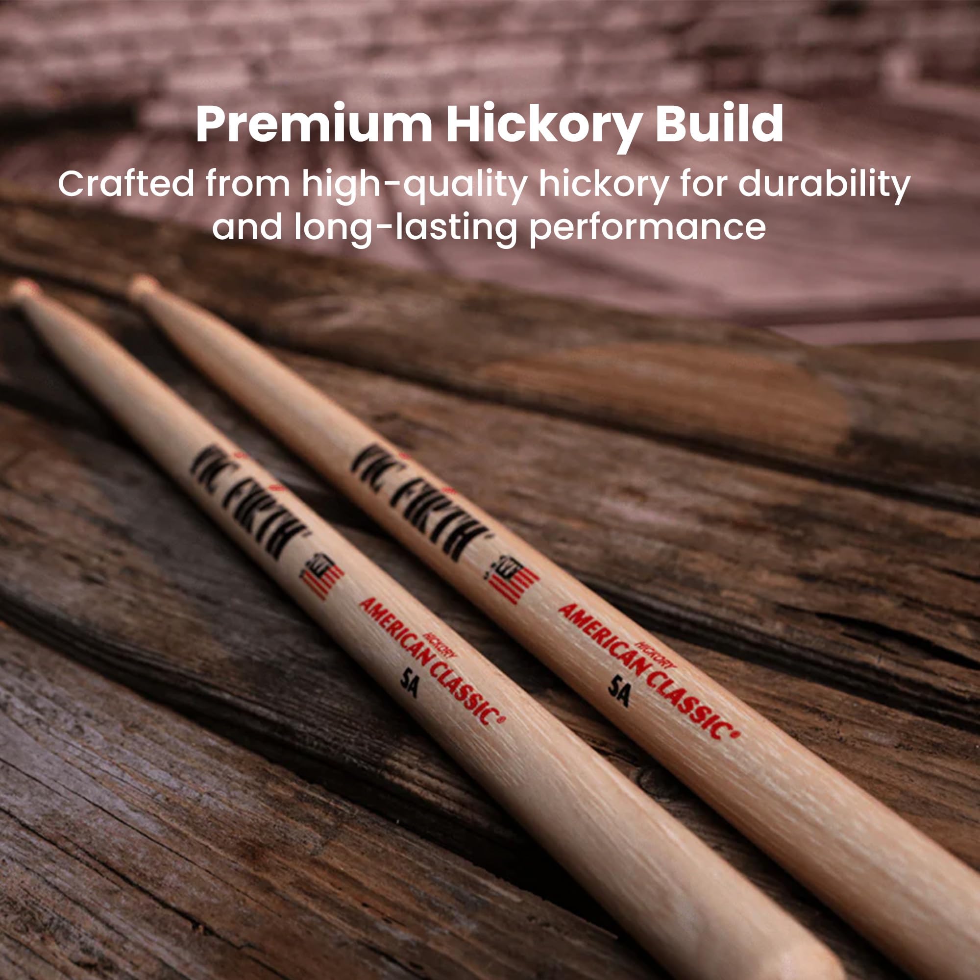 Vic Firth American Classic 5A Drumsticks - 3 Pack