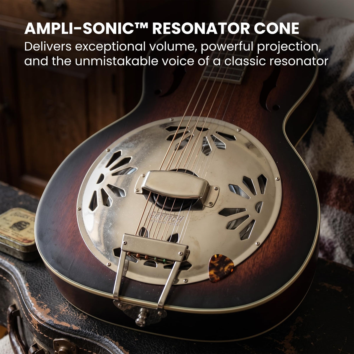 Gretsch G9240 Alligator Biscuit Round-Neck Acoustic Resonator Guitar - 2-Color Sunburst
