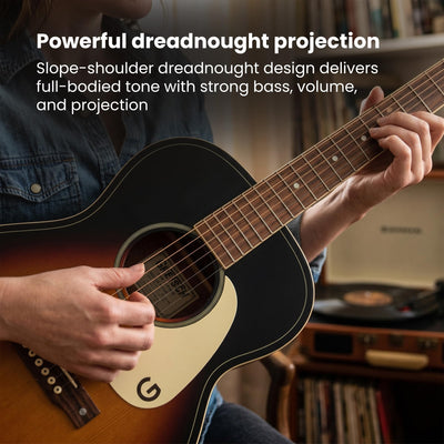 Gretsch Jim Dandy Dreadnought Acoustic Guitar - Rex Burst