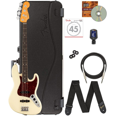 Fender American Professional II Jazz Bass - Olympic White w/ Deluxe Case