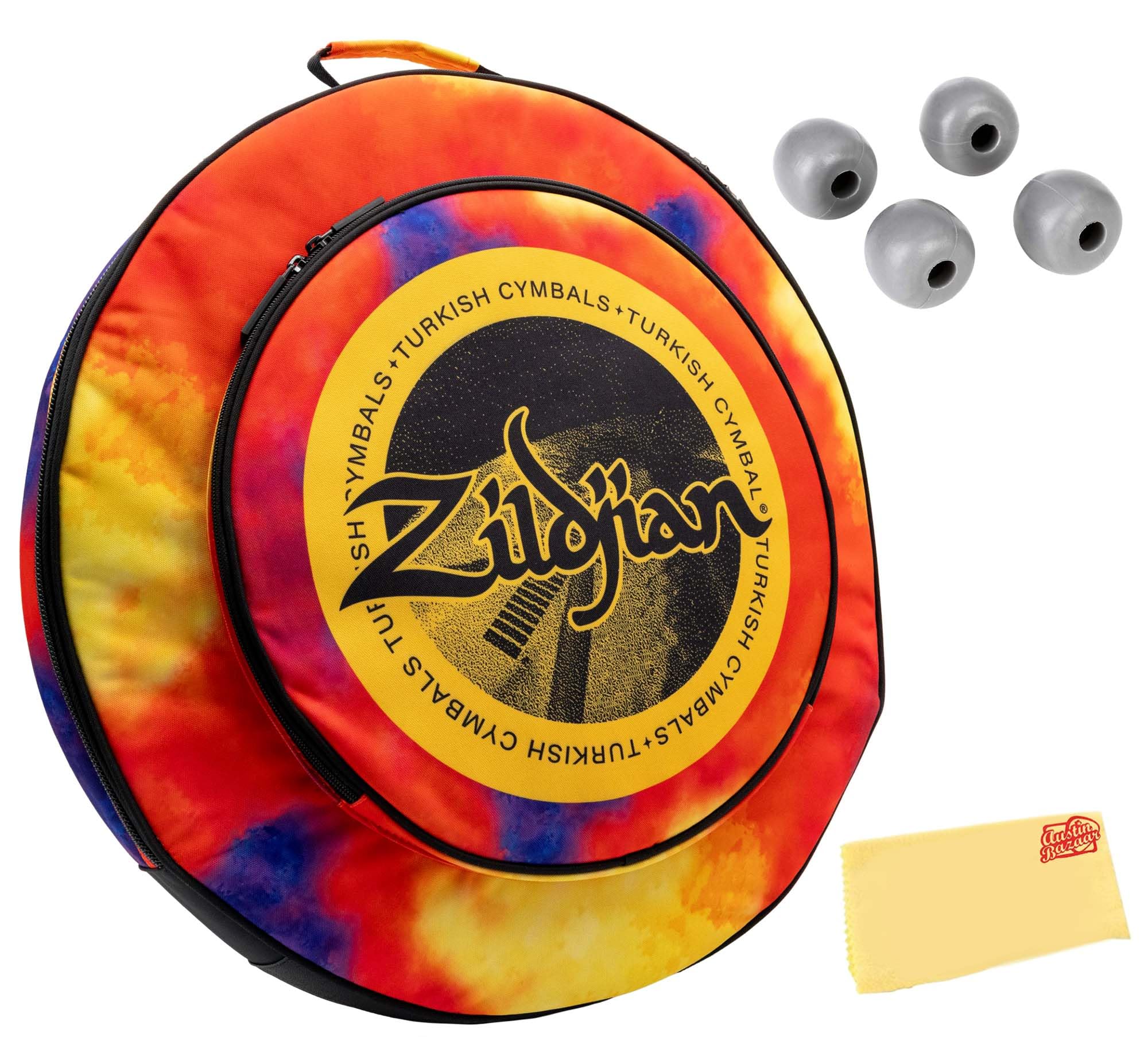 Zildjian ZXCB00220 20-Inch Student Cymbal Backpack - Orange Burst w/ Practice Tips