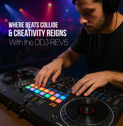 Pioneer DJ DDJ-REV5 Scratch-Style 2-Channel Professional DJ Controller w/ Case