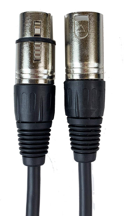 Gearlux 25-Foot 3-Pin Male-to-Female DMX Cable - 10 Pack
