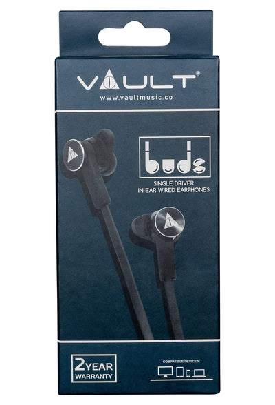 Vault Buds Wired Headphones with In-Line Microphone