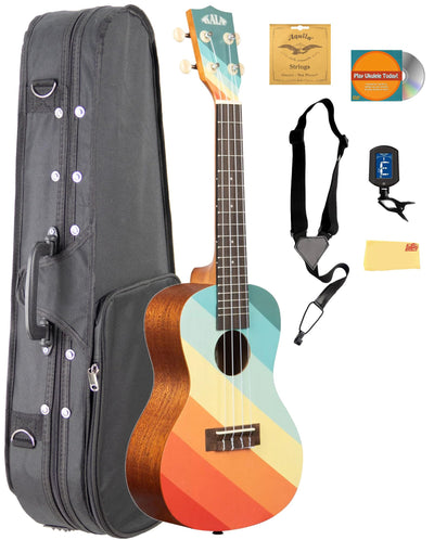 Kala KA-SURF-FAROUT Surf Far Out Concert Ukulele w/ Case