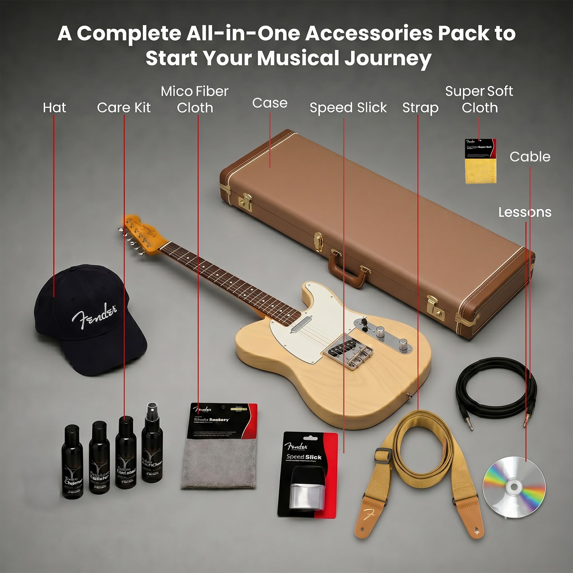 Fender American Vintage II 1963 Telecaster - Vintage Blonde w/ Cleaning Kit