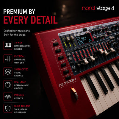 Nord Stage 4 HA73 Digital Piano w/ Adjustable Stand
