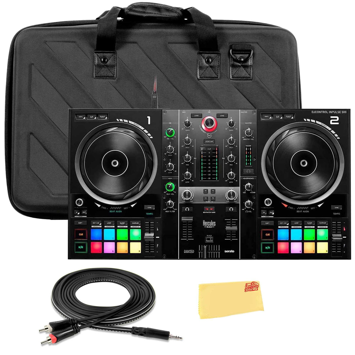 Hercules DJControl Inpulse 500 MK2 2-Channel DJ Controller w/ Case