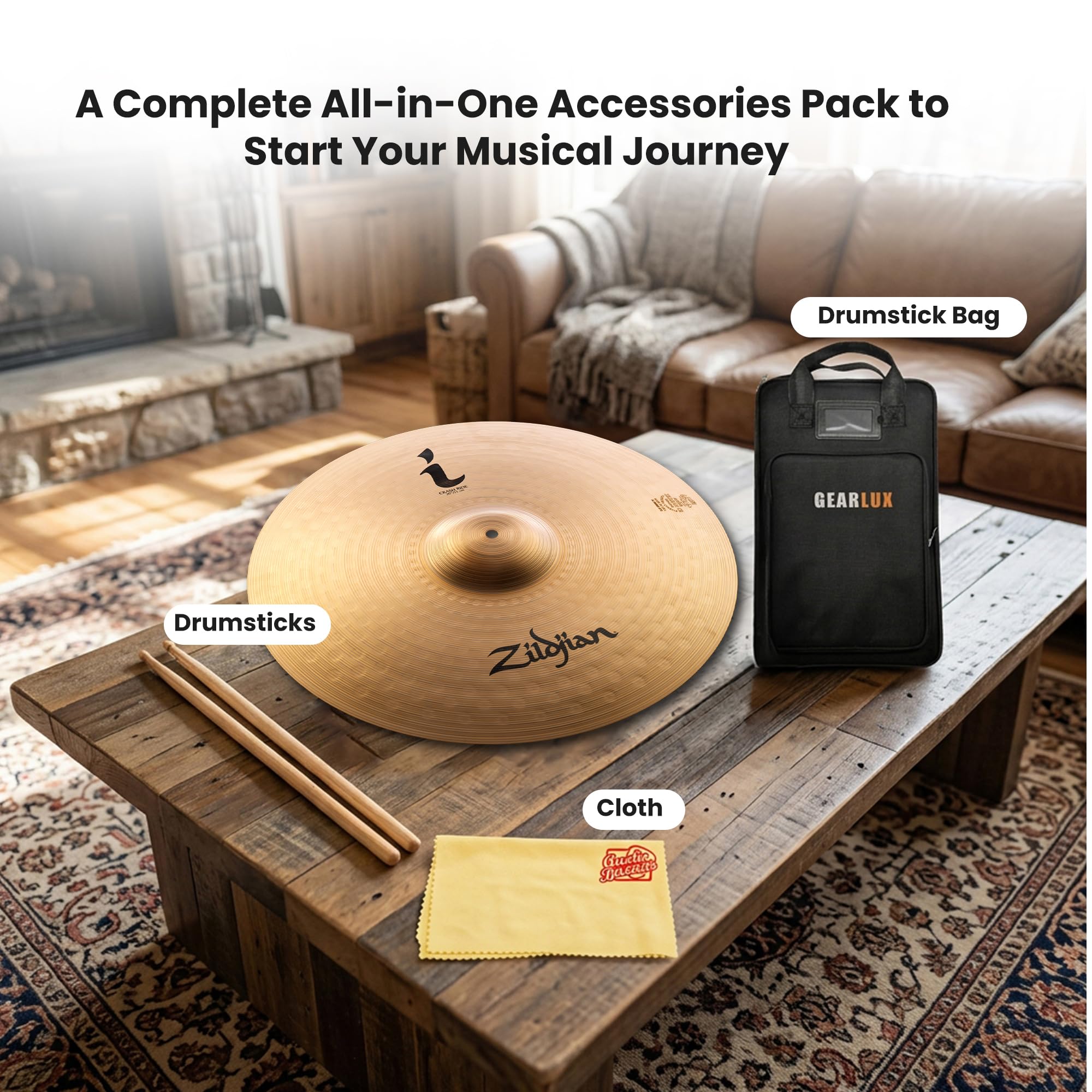Zildjian ILH20CR 20" I Crash Ride Cymbal w/ Drumstick Bag