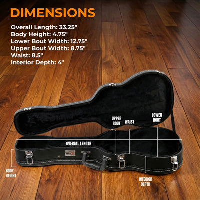 Gearlux UC100-B Baritone Ukulele Wooden Case