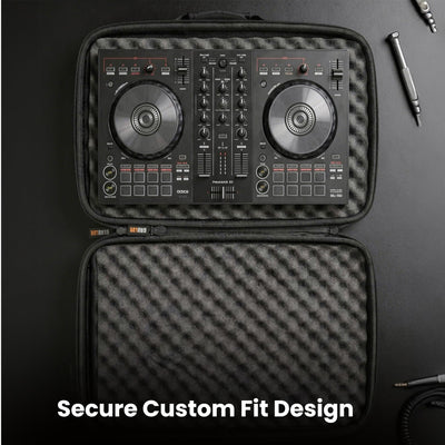 Gearlux DJ Controller Case for Pioneer DDJ-FLX2, Hercules DJ Control Mix, Starlight, and 200MK2 - Black