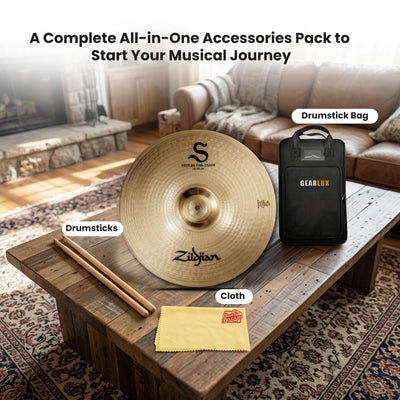 Zildjian S18MTC 18" S Medium Thin Crash Cymbal w/ Drumstick Bag
