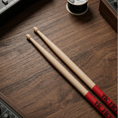 Vic Firth American Classic 5A Vic Grip Red Drumsticks - 3 Pack