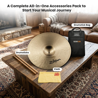 Zildjian A0768 20" A Classic Orchestral Cymbal, Medium Heavy - Single w/ Drumstick Bag