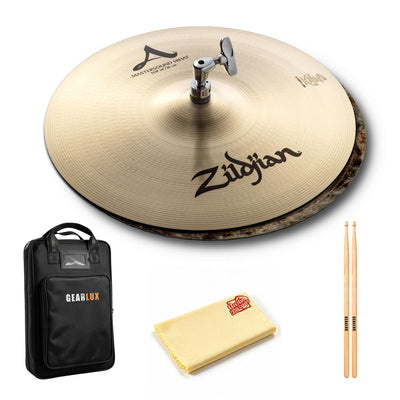Zildjian A0123 14" A Mastersound Hi-Hat Cymbals - Pair w/ Drumstick Bag
