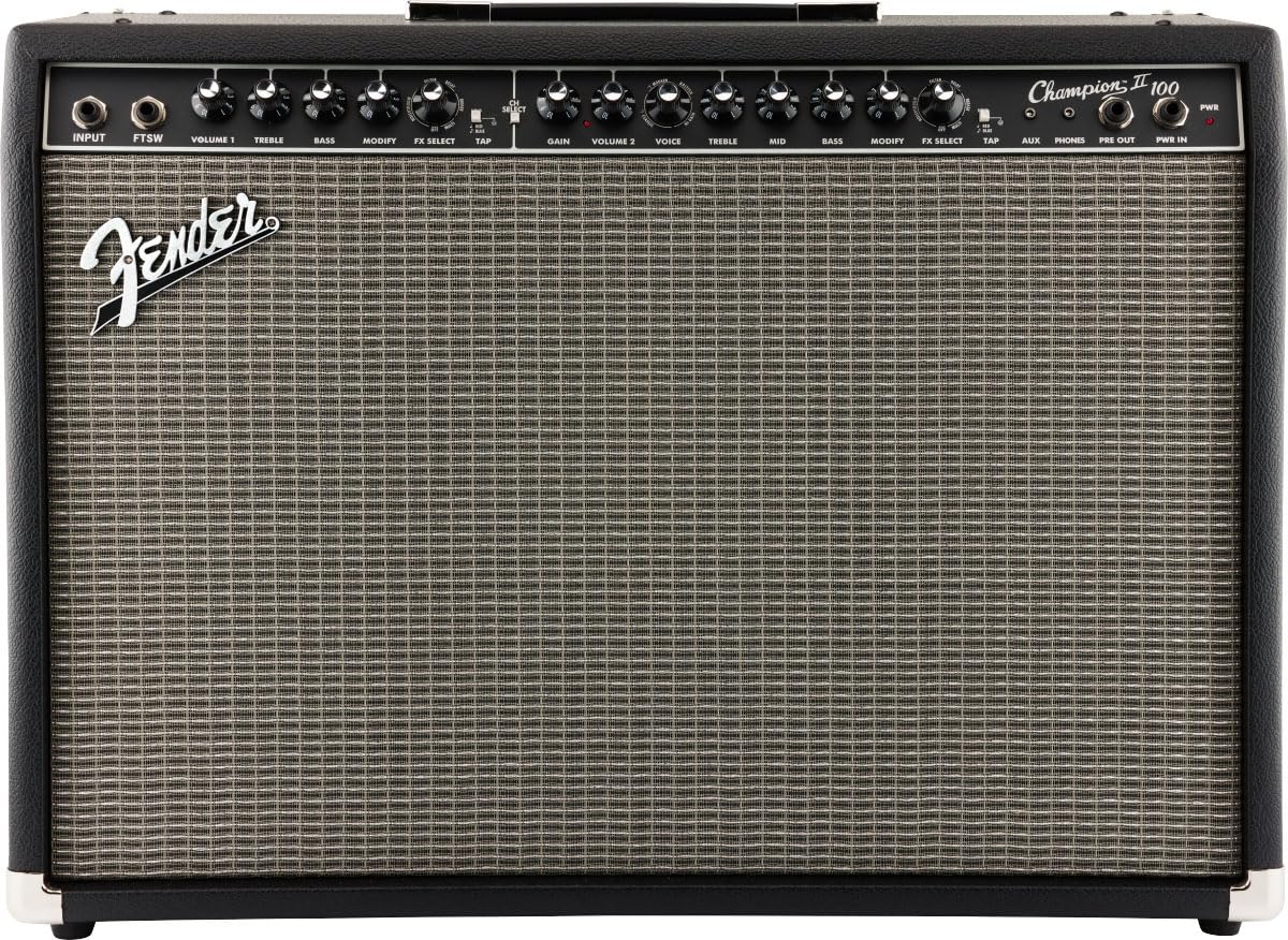 Fender Champion II 100-Watt Guitar Combo Amplifier w/ Instrument Cable