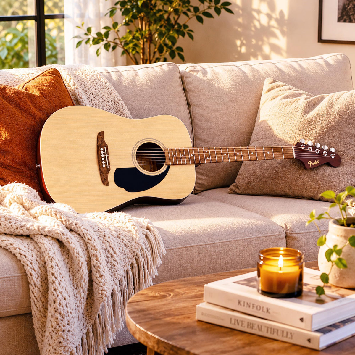 Fender California Redondo Dreadnought Acoustic Guitar - Natural