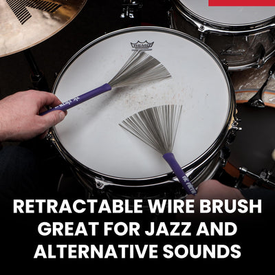 Vic Firth HB Heritage Brush - Rubber Handle