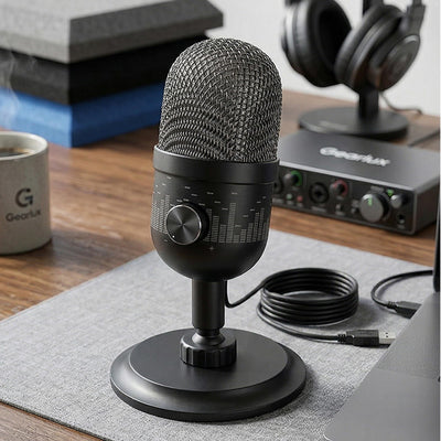 Gearlux USB Condenser Microphone with Stand