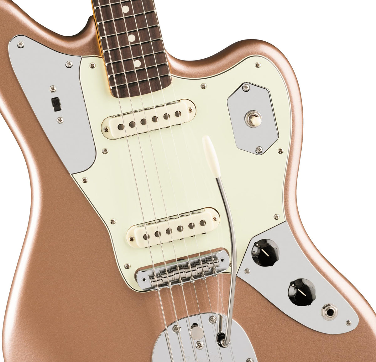 Fender American Professional Classic Jaguar - Faded Firemist Gold w/ Cleaning Kit