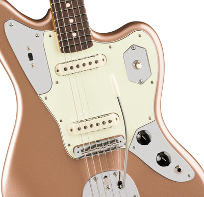 Fender American Professional Classic Jaguar - Faded Firemist Gold w/ Cleaning Kit