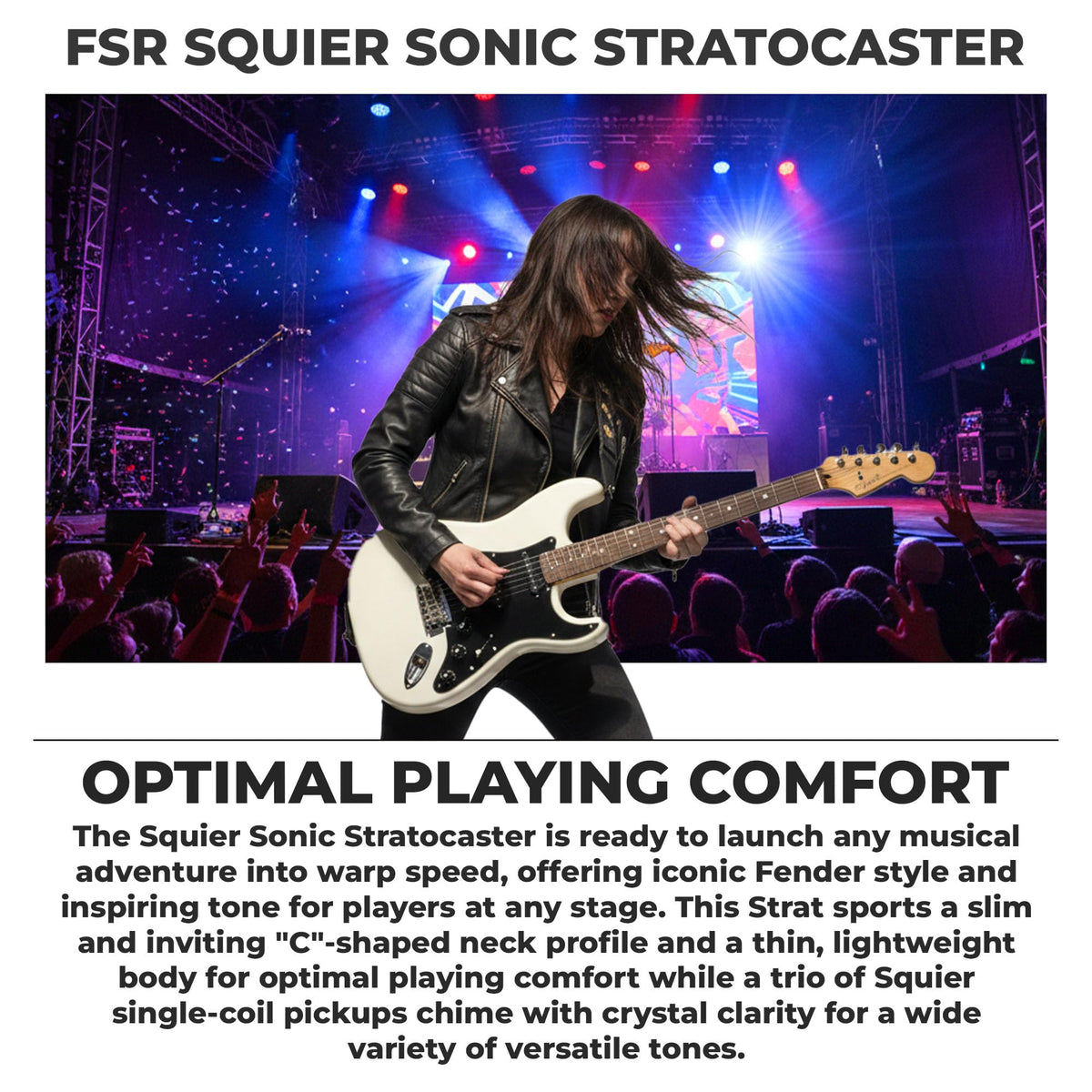 Fender Squier Sonic Stratocaster - Arctic White
