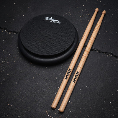 Zildjian ZXPPRCP10 10-Inch Reflexx Dual-Sided Conditioning Practice Pad w/ Drumsticks