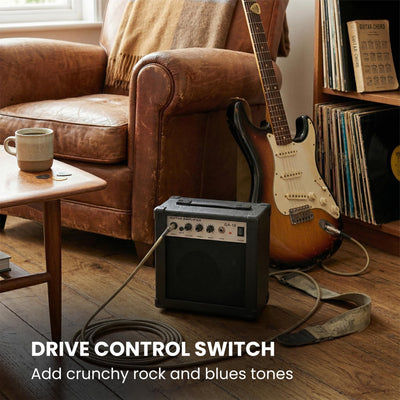 Gearlux GA10 10-Watt Electric Guitar Amplifier - Black