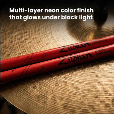 Zildjian 5A Acorn Neon Pink Drumsticks - 12 Pack