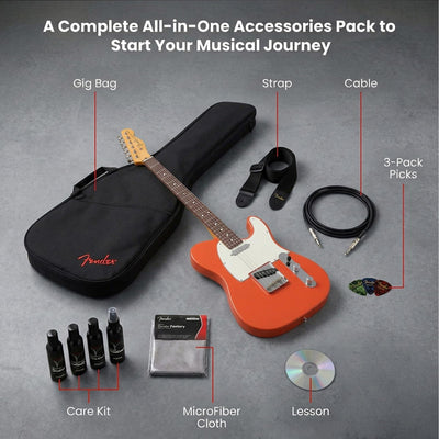 Fender Player II Telecaster - Rallye Orange w/ Cleaning Kit