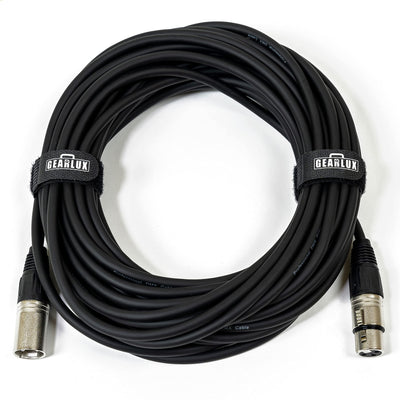 Gearlux 100-Foot 3-Pin Male-to-Female DMX Cable - 10 Pack