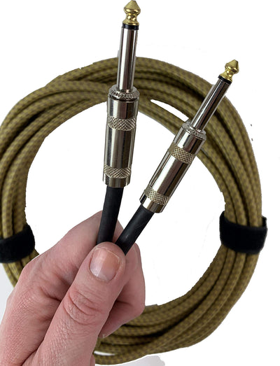 Gearlux Instrument Cable, Tweed, 10 Foot - 10 Pack