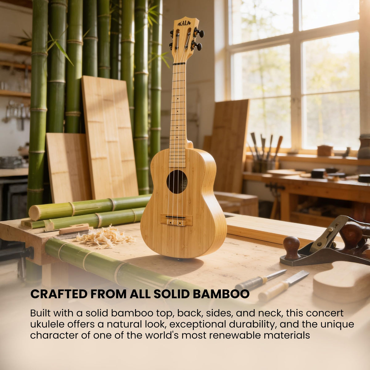 Kala KA-BMB-C Bamboo Concert Ukulele