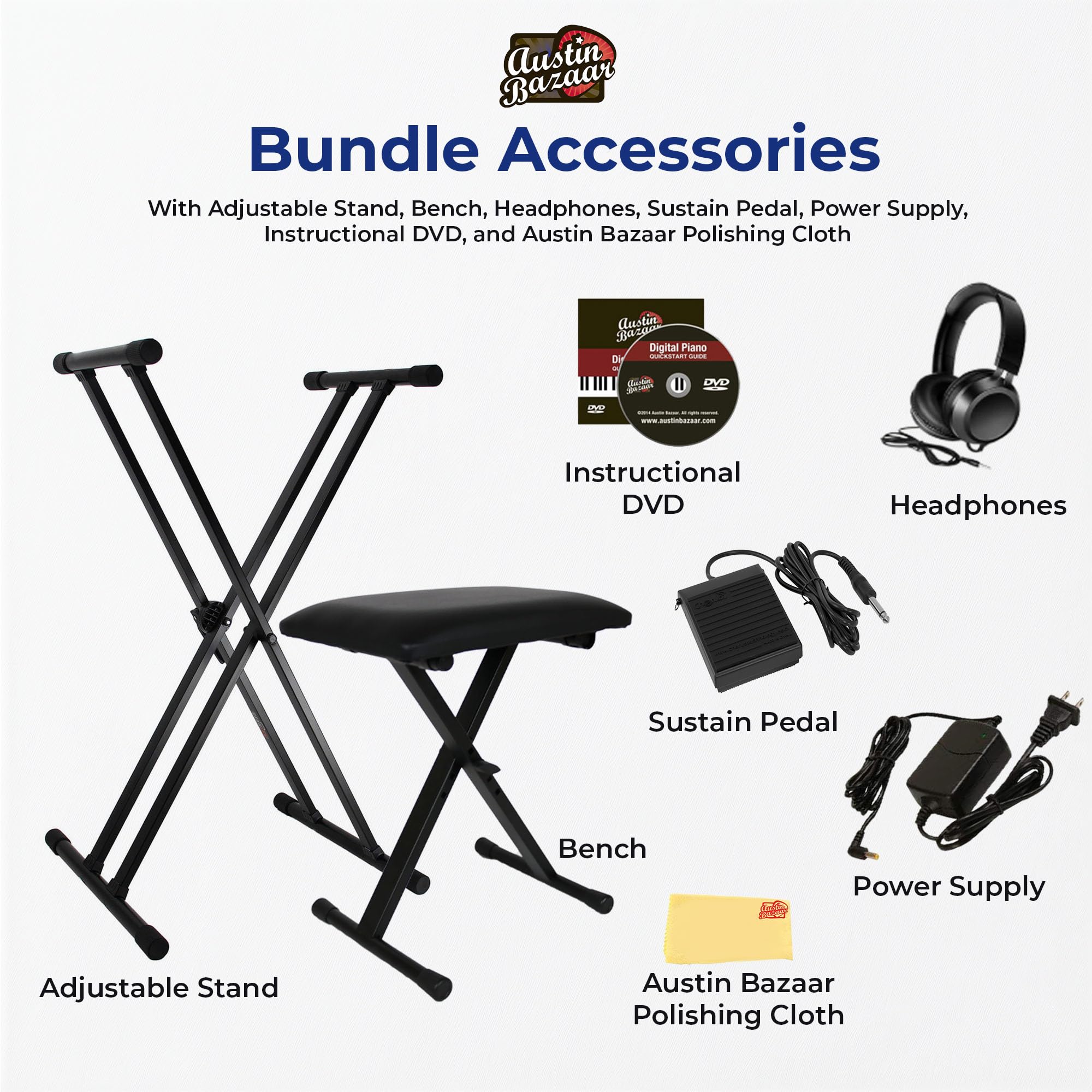 Casio CT-X700 61-Key Keyboard w/ Adjustable Stand – Austin Bazaar