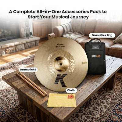 Zildjian K1218 18" K Custom Hybrid Crash Cymbal w/ Drumstick Bag