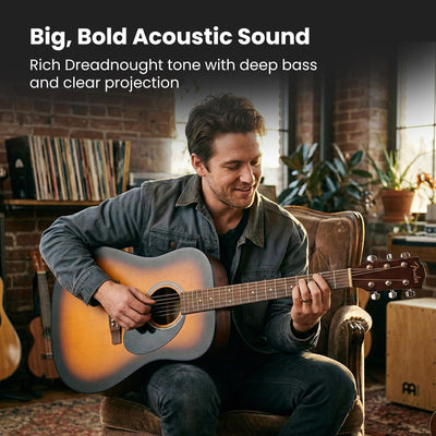 Fender FA Series Dreadnought Acoustic Guitar - 2-Color Sunburst w/ Gig Bag