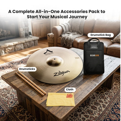Zildjian A20584 18" A Custom Projection Crash Cymbal w/ Drumstick Bag