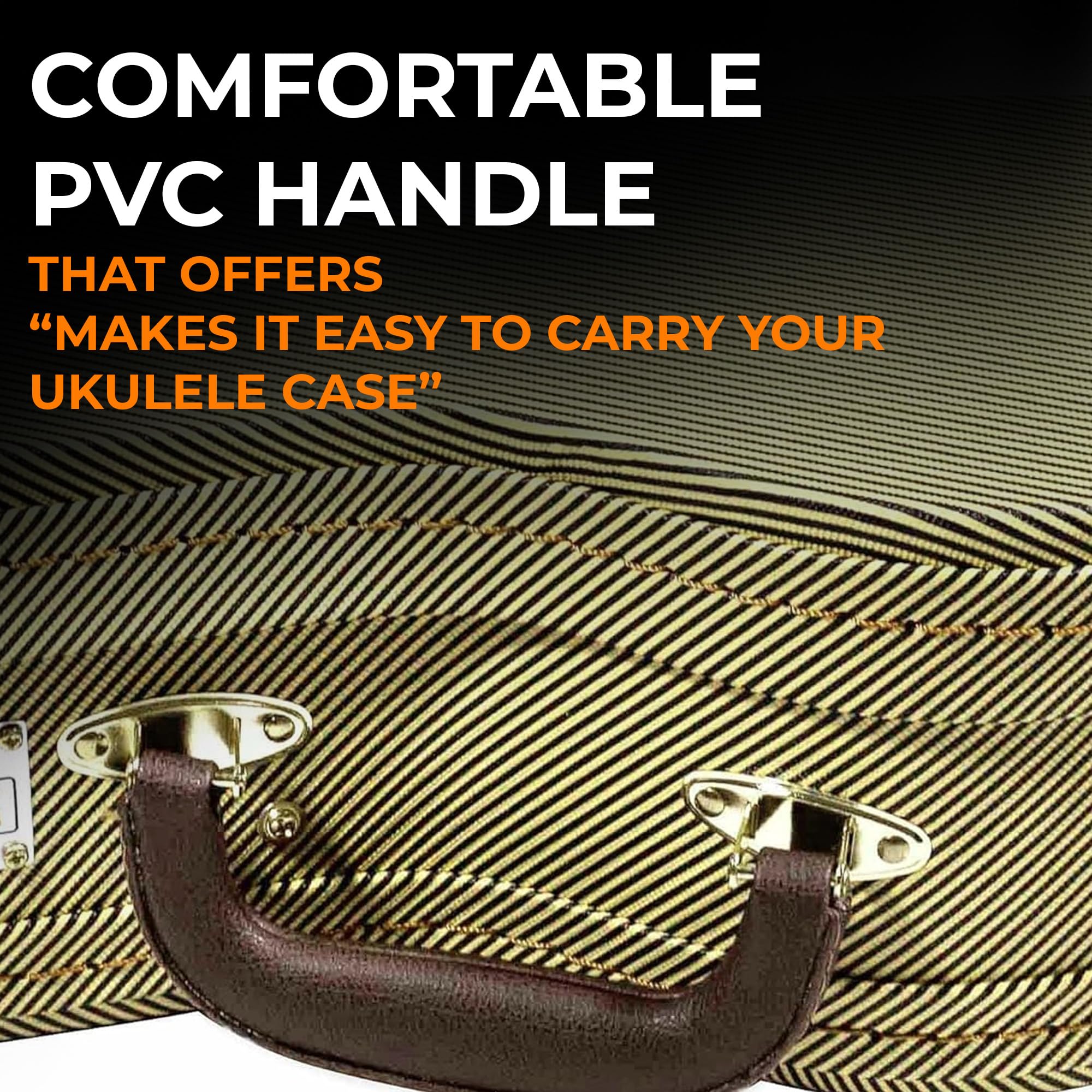 Gearlux Wooden Baritone Ukulele Case - Tweed