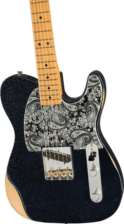 Fender Brad Paisley Esquire - Black Sparkle w/ Guitar Cleaning Kit