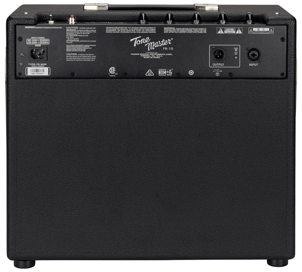 Fender Tone Master FR-10 Powered Guitar Amplifier Cabinet w/ Instrument Cable