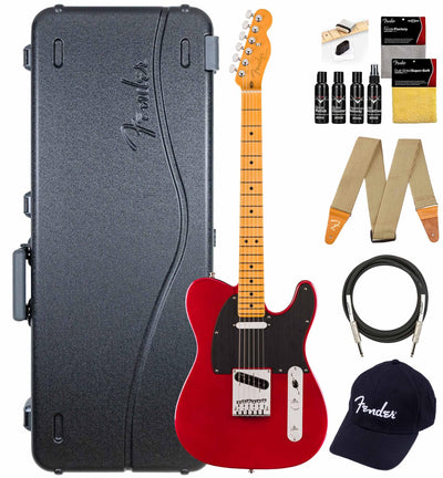 Fender American Ultra II Telecaster - Sinister Red w/ Guitar Cleaning Kit